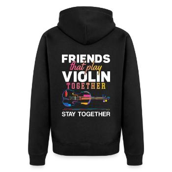 Violon Violoniste Besties Buddies - Veste à capuche bio Premium Unisexe - noir - Dos - Nico (187cm)