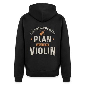 Violoniste violoniste Vous n’avez pas toujours - Veste à capuche bio Premium Unisexe - noir - Dos - Nico (187cm)