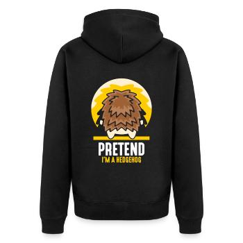 Imaginez que je suis un hérisson mignon animal de compagnie - Veste à capuche bio Premium Unisexe - noir - Dos - Nico (187cm)