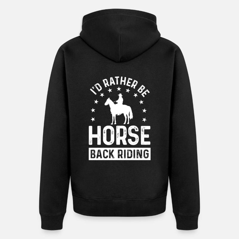 Je préfère rouler - Veste à capuche bio Premium Unisexe - noir