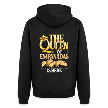 Empanada Argentine Dumpling Espagne - Veste à capuche bio Premium Unisexe - noir - Dos - Nico (187cm)