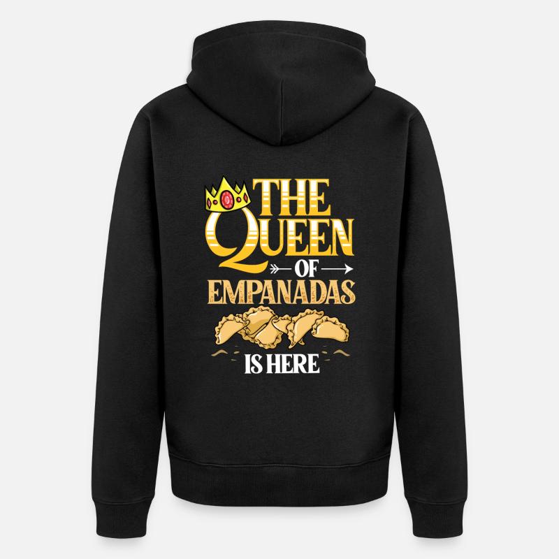 Empanada Argentine Dumpling Espagne - Veste à capuche bio Premium Unisexe - noir