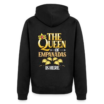 Empanada Argentine Dumpling Espagne - Veste à capuche bio Premium Unisexe - noir - Dos - Nico (187cm)