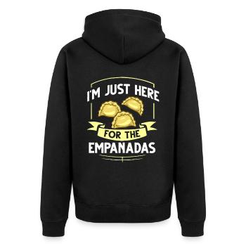 Empanada Argentine Dumpling Espagne - Veste à capuche bio Premium Unisexe - noir - Dos - Nico (187cm)