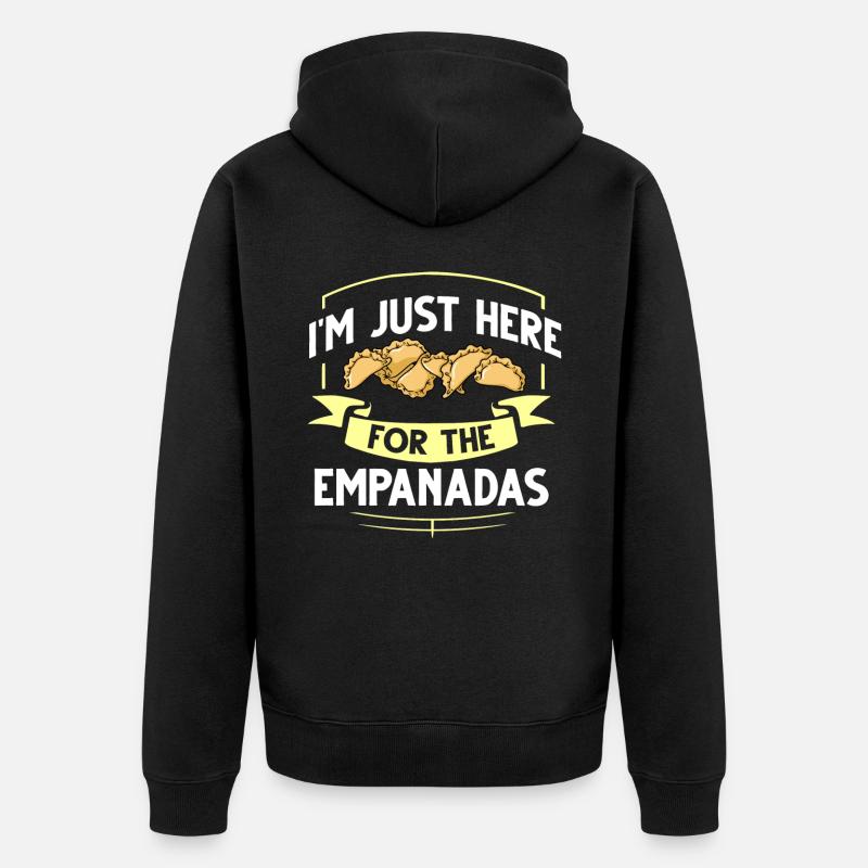 Empanada Argentine Dumpling Espagne - Veste à capuche bio Premium Unisexe - noir