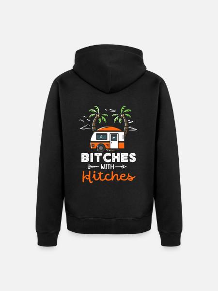 Motorhome camping, RV - Unisex Premium Organic Zip Hoodie - black
