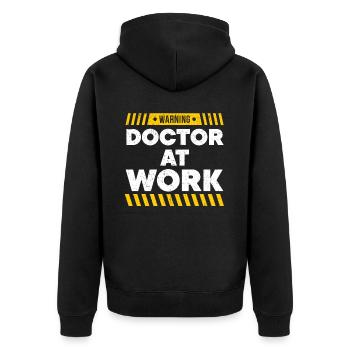 Médecin Médecine Médecine Médecin Soins de santé - Veste à capuche bio Premium Unisexe - noir - Dos - Nico (187cm)