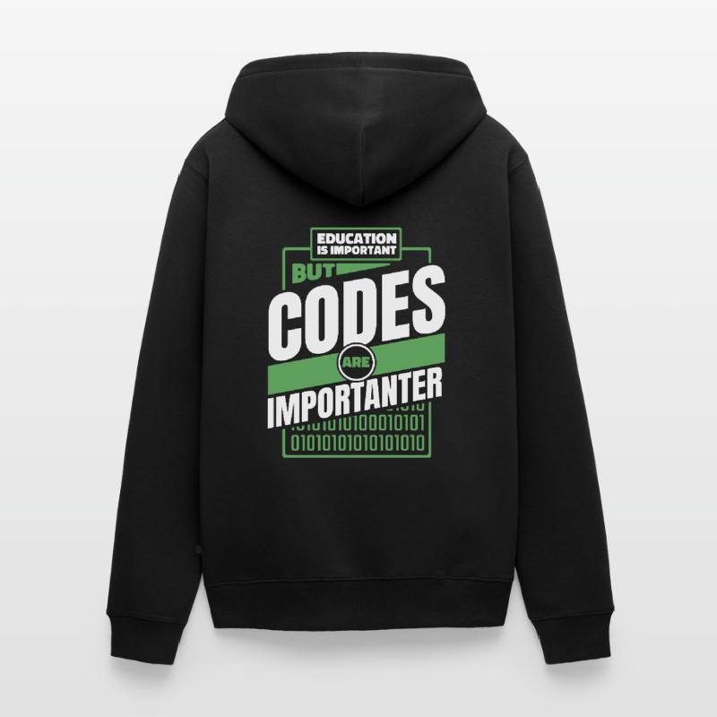 Développeur Coder Programmeur Drôle Veste à capuche bio Premium Unisexe