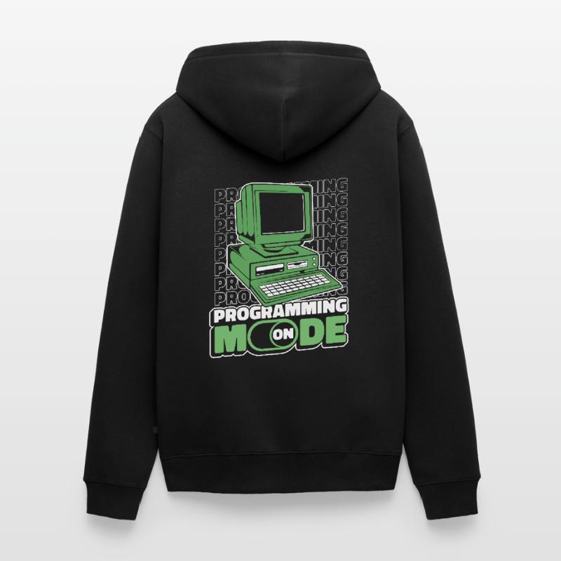 Developer Coder Programmer Computer Veste à capuche bio Premium Unisexe
