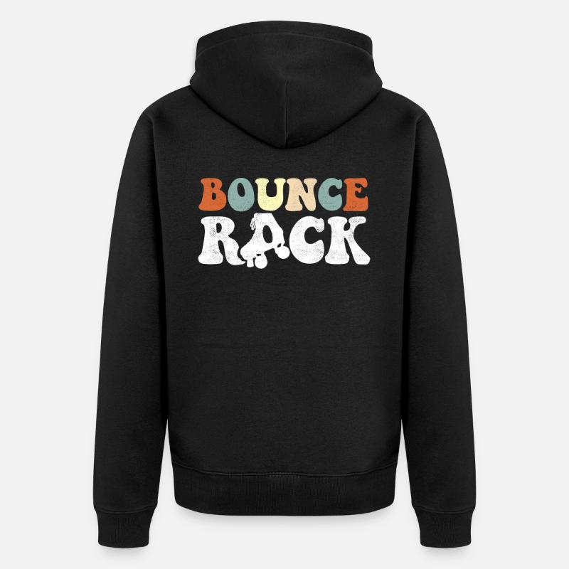 Patinage, roller - Veste à capuche bio Premium Unisexe - noir