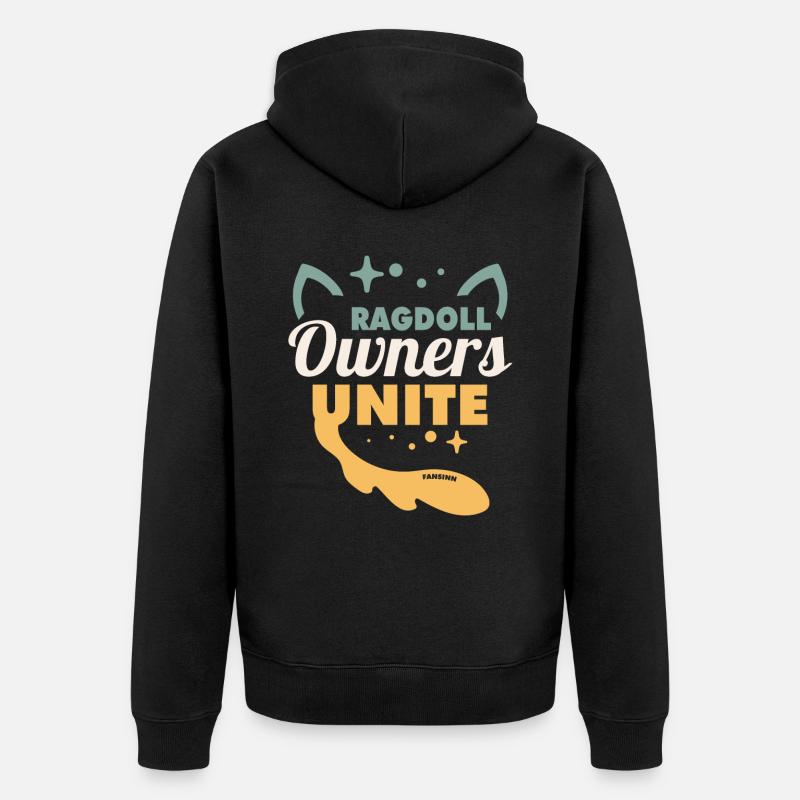 Propriétaire de Ragdoll - Veste à capuche bio Premium Unisexe - noir
