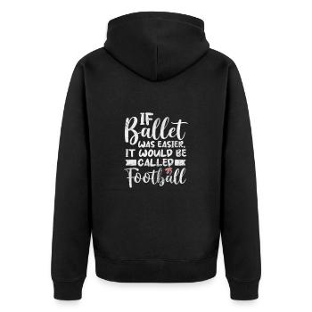 Ballet - Veste à capuche bio Premium Unisexe - noir - Dos - Nico (187cm)