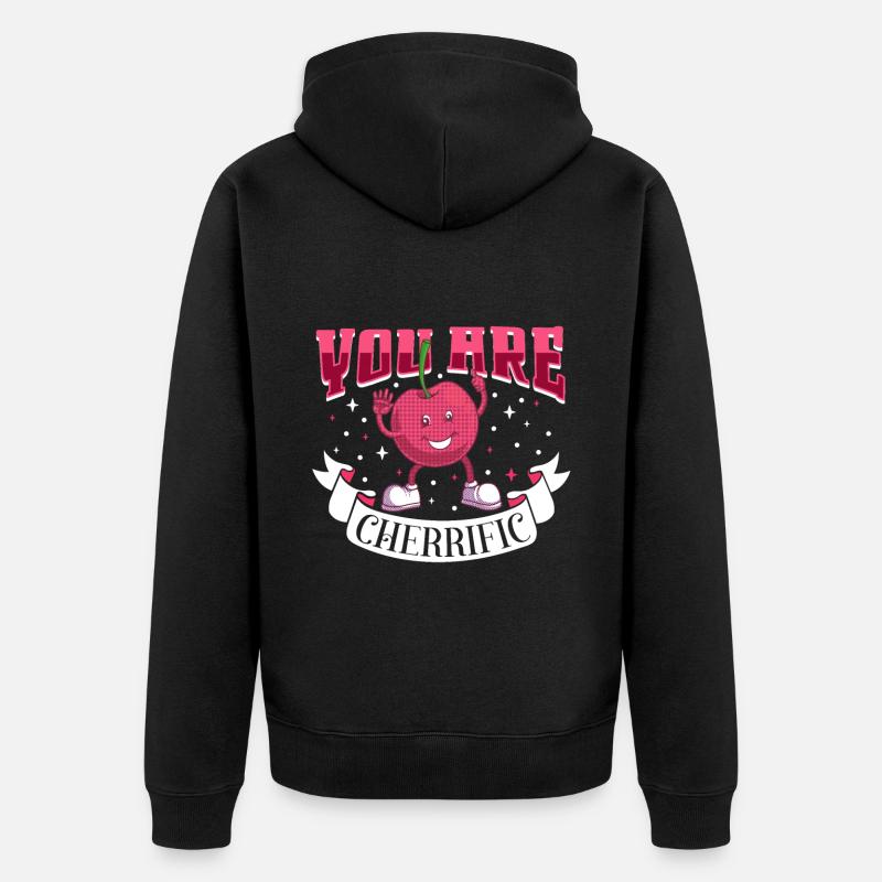 Vous êtes cherrifique - Kirsch - Veste à capuche bio Premium Unisexe - noir
