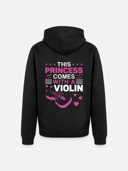 Violoniste Violoniste Fille This - Veste à capuche bio Premium Unisexe - noir