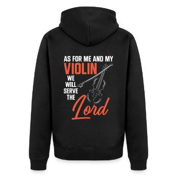 Violoniste Violoniste Jesus Faith - Veste à capuche bio Premium Unisexe - noir - Dos - Nico (187cm)