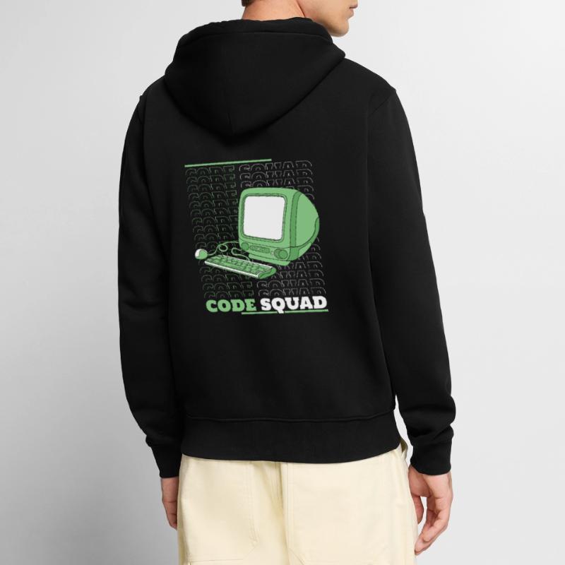 Entwickler Coder Programmierer Rechner Unisex Premium Bio Zip Hoodie