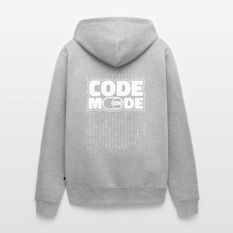 Entwickler Coder Programmierer Unisex Premium Bio Zip Hoodie