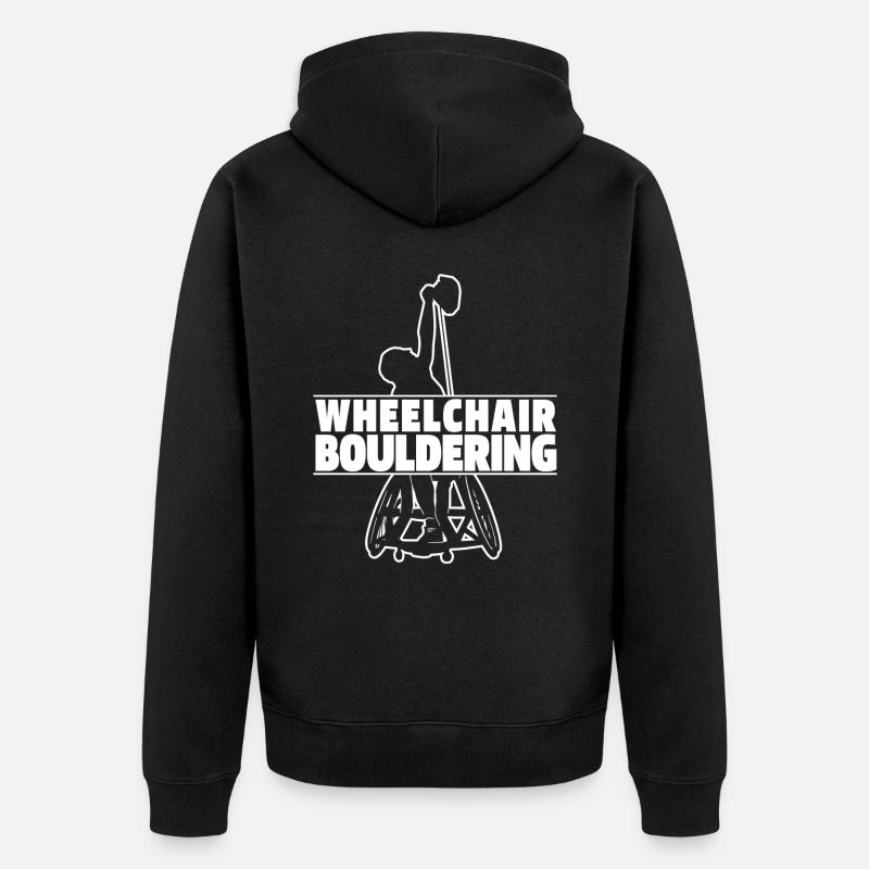Bloc Bloc Fauteuil roulant - Veste à capuche bio Premium Unisexe - noir
