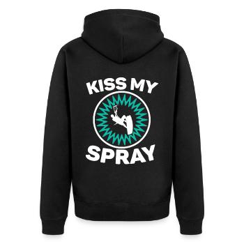 Kiss My Spray Kitesurfer Kitesurf Kitesurf - Veste à capuche bio Premium Unisexe - noir - Dos - Nico (187cm)