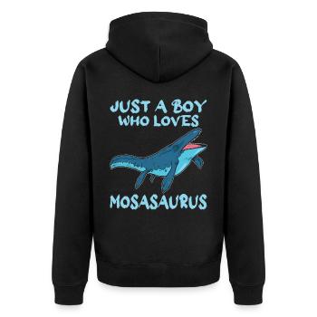 Biologiste marin Mosasaurus Time Dinosaur - Veste à capuche bio Premium Unisexe - noir - Dos - Nico (187cm)