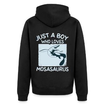 Biologiste marin Mosasaurus Time Dinosaur - Veste à capuche bio Premium Unisexe - noir - Dos - Nico (187cm)