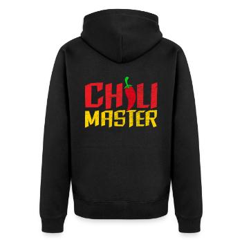 Chili Master Chili Flavor Mexican Spice Spicy Food - Unisex Premium Organic Zip Hoodie - black - Back - Nico (187cm)