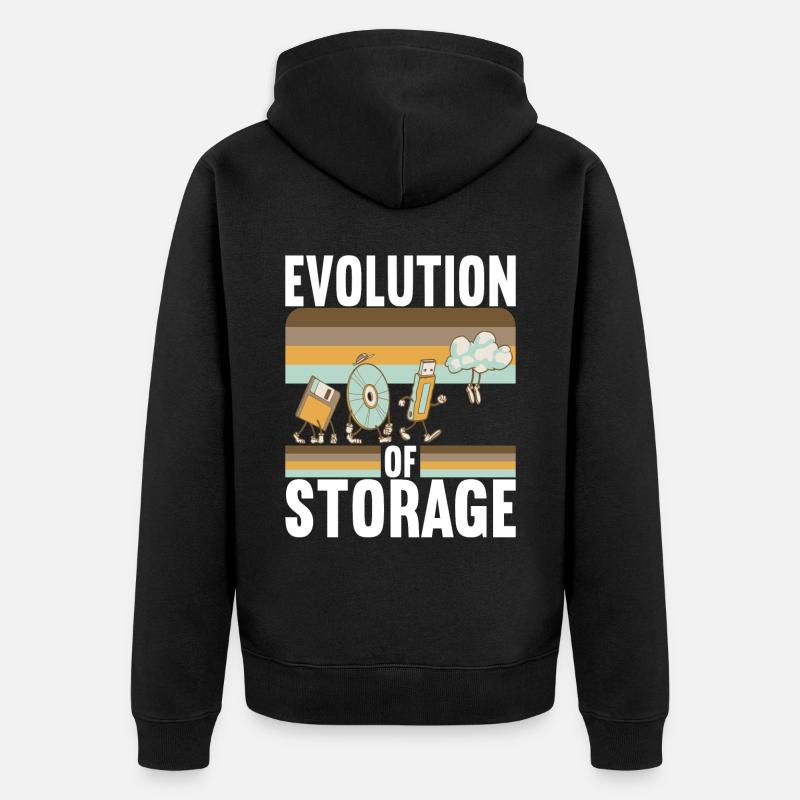 Programmer Computer Scientist - Unisex Premium Organic Zip Hoodie - black