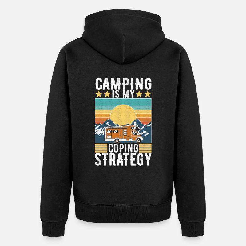 Camping Camping-car - Veste à capuche bio Premium Unisexe - noir