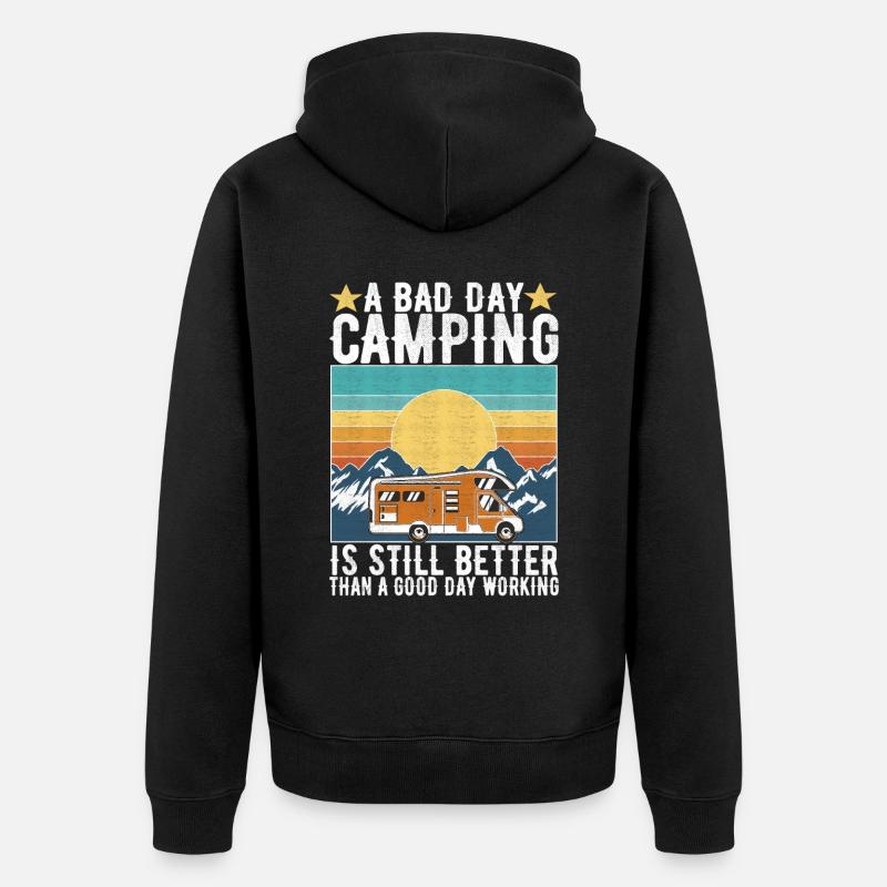 Camping Camping-car - Veste à capuche bio Premium Unisexe - noir