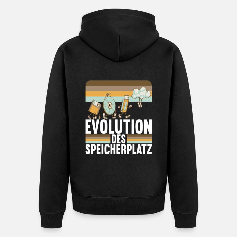 Programmierer Informatiker - Unisex Premium Bio Zip Hoodie - Schwarz