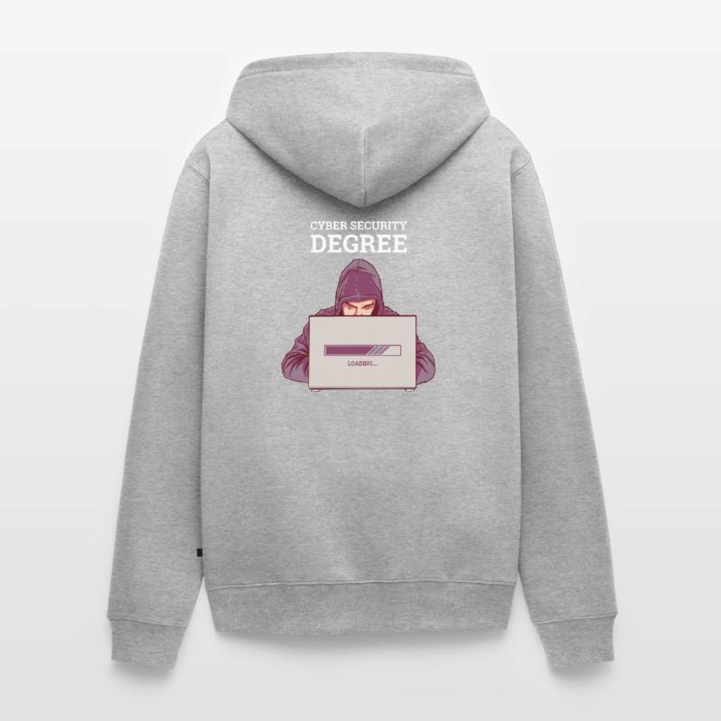 Hacker Programmer Developer Computer Science Unisex Premium Organic Zip Hoodie