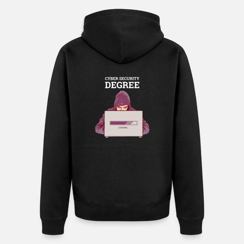 Hacker Programmeur Développeur Informatique - Veste à capuche bio Premium Unisexe - noir