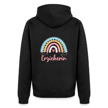 Éducateur Rainbow Pedagogue Enseignant de maternelle - Veste à capuche bio Premium Unisexe - noir - Dos - Nico (187cm)
