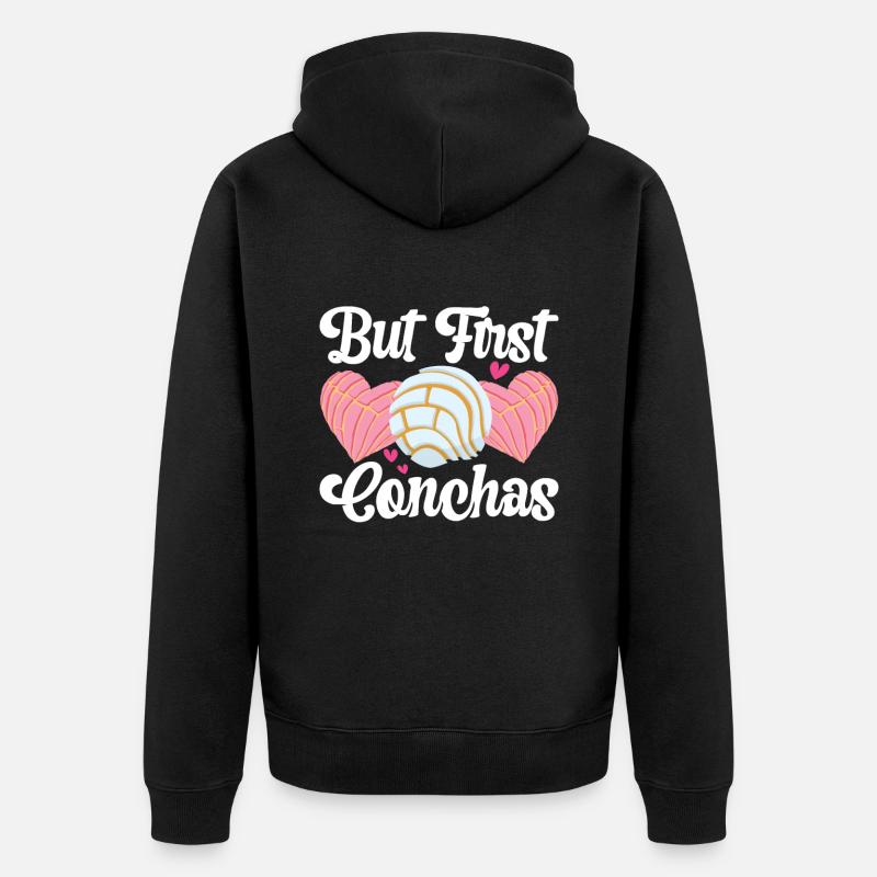 Conchas Pan Dulce Latina Spanisch - Unisex Premium Bio Zip Hoodie - Schwarz
