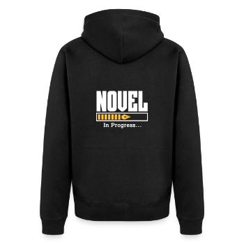 Auteur - Veste à capuche bio Premium Unisexe - noir - Dos - Nico (187cm)