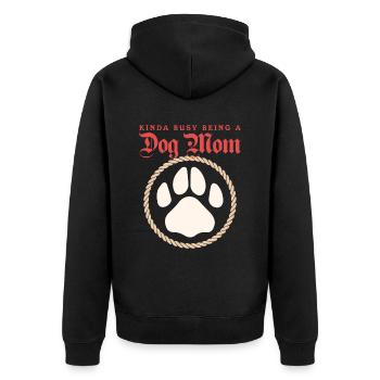 Dog Mama Mistress Dogs Dog Owner Cadeau - Veste à capuche bio Premium Unisexe - noir - Dos - Nico (187cm)
