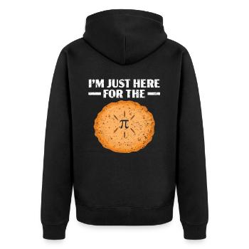 Je suis juste ici pour le Pi Math Teacher Pi Day - Veste à capuche bio Premium Unisexe - noir - Dos - Nico (187cm)