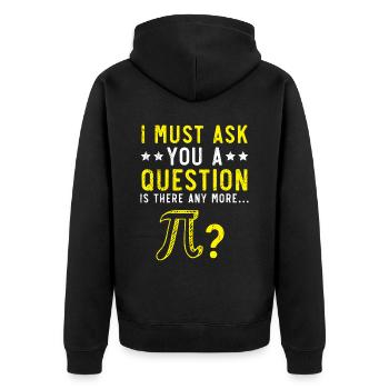 Professeur de mathématiques Math Professeur de Mathématicien Pi Day - Veste à capuche bio Premium Unisexe - noir - Dos - Nico (187cm)
