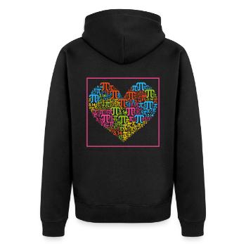 Professeur de mathématiques Math Professeur de Mathématicien Pi Day - Veste à capuche bio Premium Unisexe - noir - Dos - Nico (187cm)