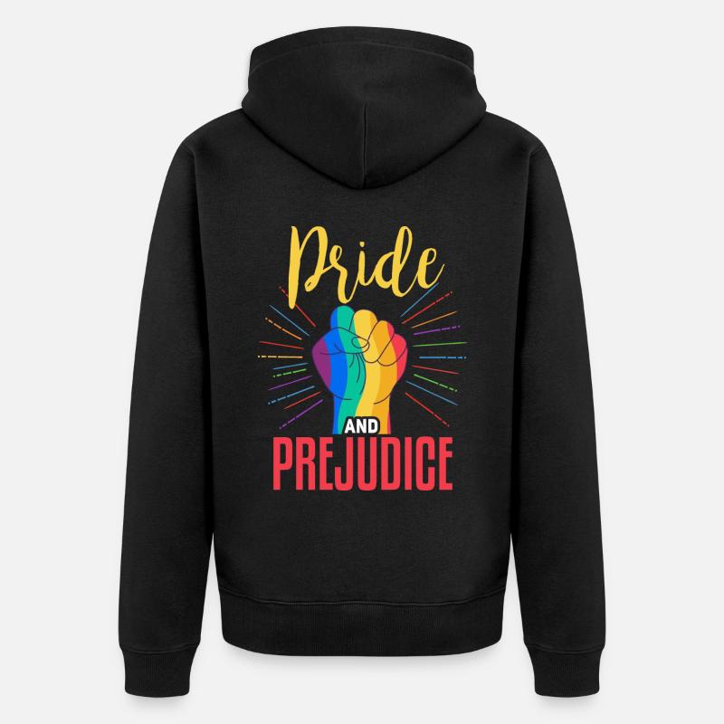 Conception d’égalité LGBT cool - Veste à capuche bio Premium Unisexe - noir
