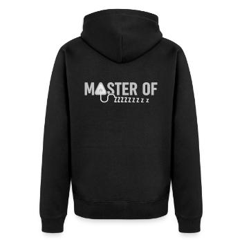Maître de Zzzzzzzzz - Anesthésie amusante - Veste à capuche bio Premium Unisexe - noir - Dos - Nico (187cm)