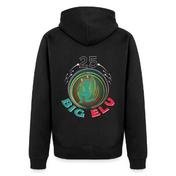 25 Jahre Elfen Geburtstag Fantasie - Unisex Premium Bio Zip Hoodie - Schwarz - Hinten - Nico (187cm)