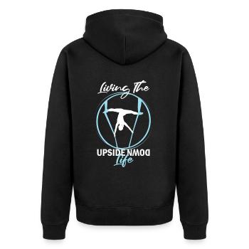 Aerial Silk Circus for Aerial Silk Performers - Unisex Premium Organic Zip Hoodie - black - Back - Nico (187cm)