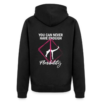 Aerial Silk Circus for Aerial Silk Performers - Unisex Premium Organic Zip Hoodie - black - Back - Nico (187cm)