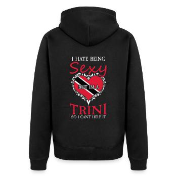 Sexy Trini Tobago Trinidad Drapeau Trinidad - Veste à capuche bio Premium Unisexe - noir - Dos - Nico (187cm)