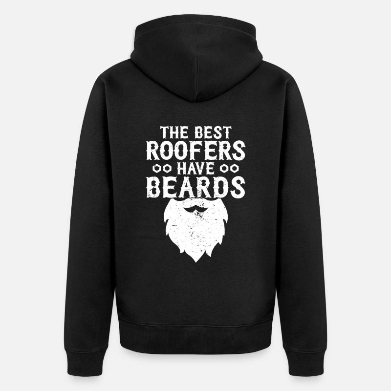 Couvreur - Réparation de toiture - Veste à capuche bio Premium Unisexe - noir