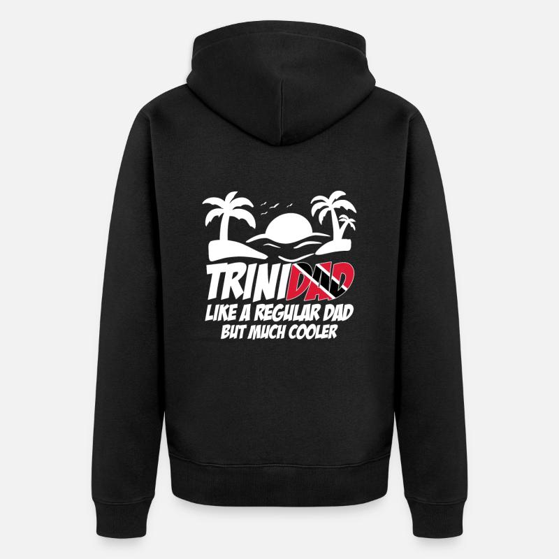 Trinité-et-Tobago Trinité-et-Tobago Trinité-drapeau Trinité - Veste à capuche bio Premium Unisexe - noir