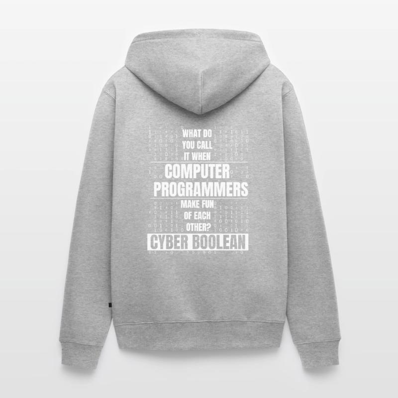 Developer Coder Programmer Funny Unisex Premium Organic Zip Hoodie
