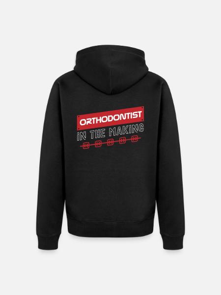 Orthodontists, dentists, dental services - Unisex Premium Organic Zip Hoodie - black
