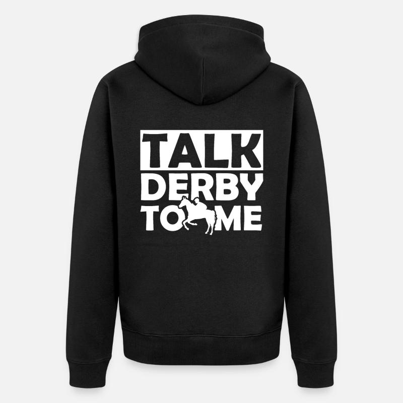 Parlez-moi de Derby 1 - - Veste à capuche bio Premium Unisexe - noir